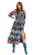 Antoinette Midi Dress - Multi Zigzag - Multi Zigzag