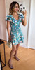 Aviva Dress - Aqua Floral