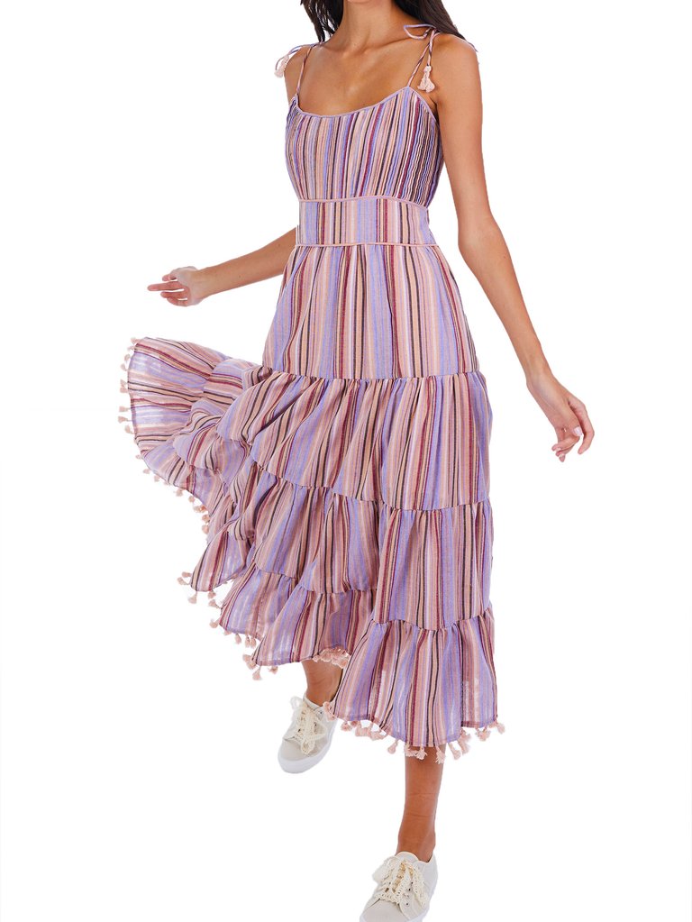 Cotton Stripe Maxi Dress