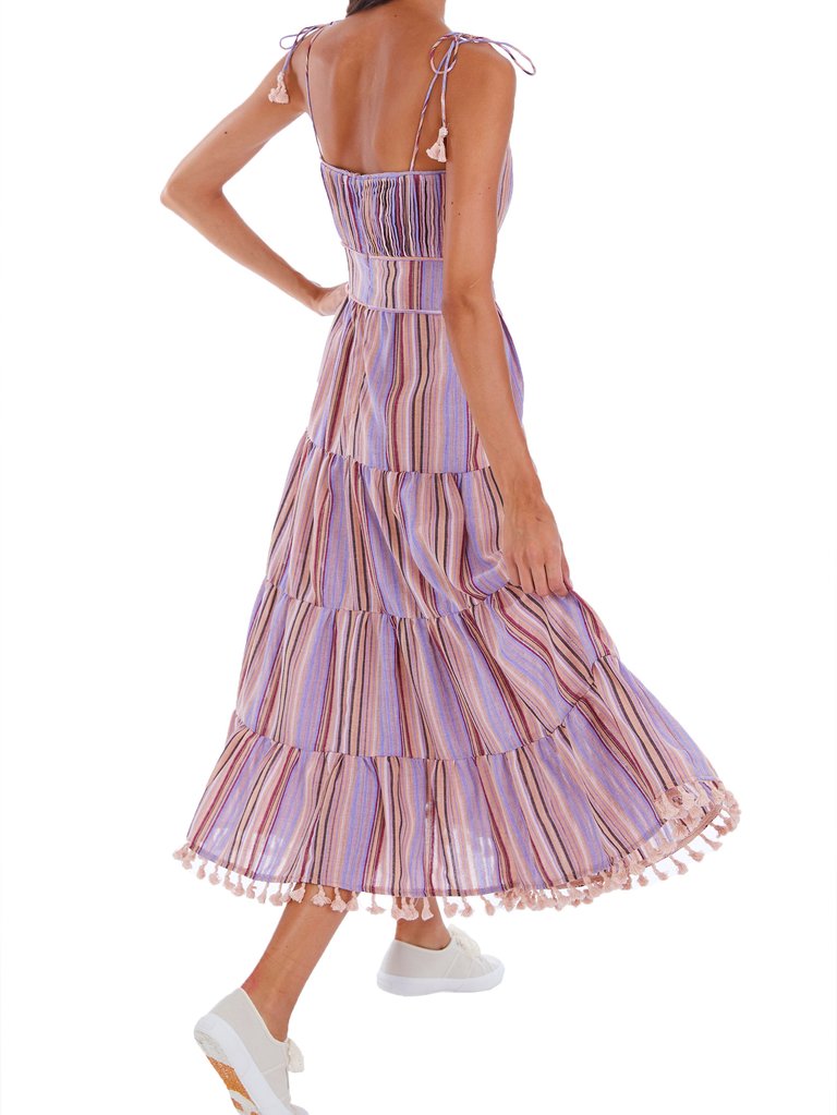 Cotton Stripe Maxi Dress