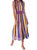 Pleated Stripe Midi Dress