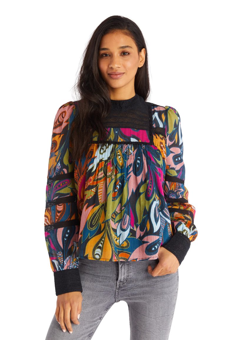 Veronica Blouse - Bold Paisley - Bold Paisley