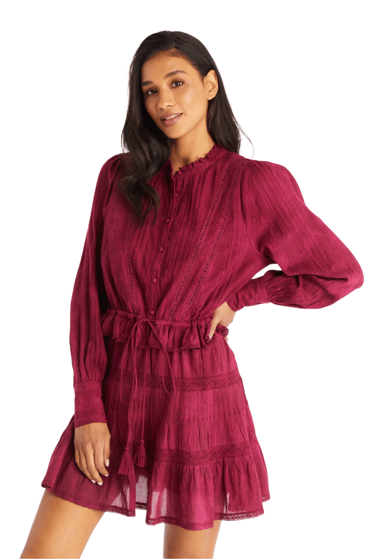 Vivian Blouse - Wine