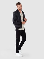 Kino Leather Bomber Jacket