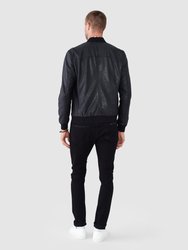 Kino Leather Bomber Jacket