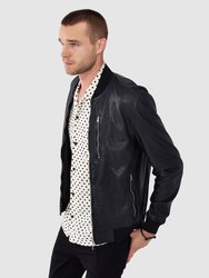 Kino Leather Bomber Jacket