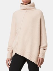 Lock Roll Neck Sweater - Rose Pink