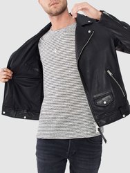 Milo Leather Biker Jacket