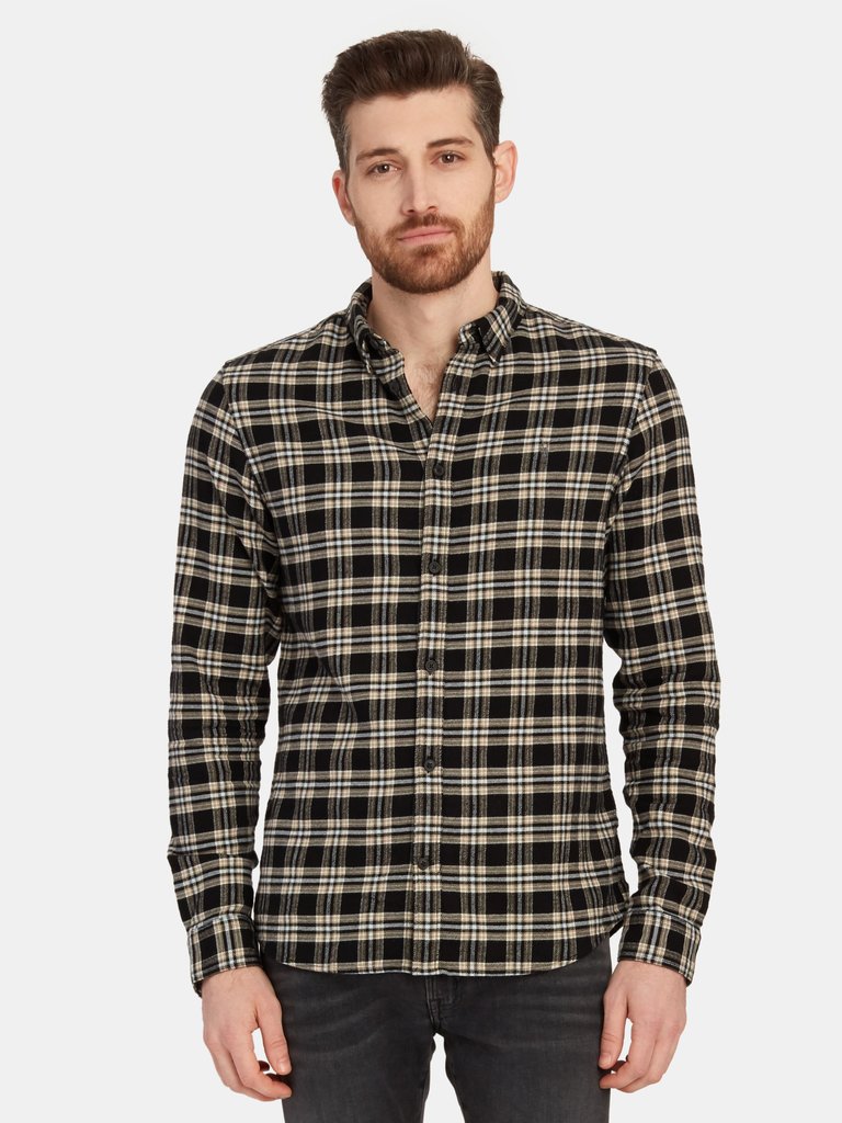 Ridgewood Long Sleeve Button Down Shirt - Black