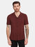 Stellar Short Sleeve Button Down Shirt - Oxblood Red