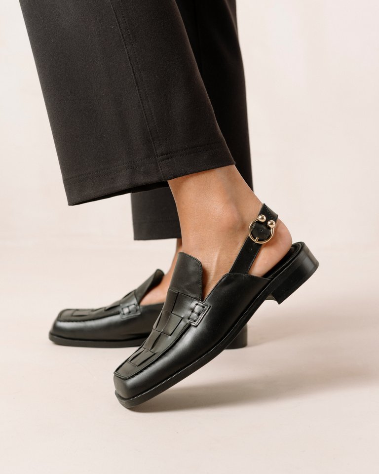 Abe Braided Loafer - Black