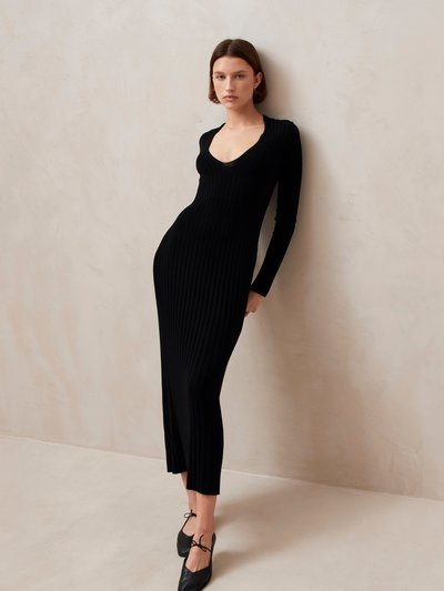 ALOHAS Alve Black Tricot Maxi Dress product