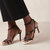 Alyssa Bicolor Black Cream Leather Sandals