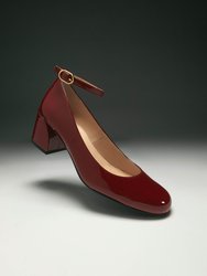 Antoine Leather Pumps - Onix Burgundy