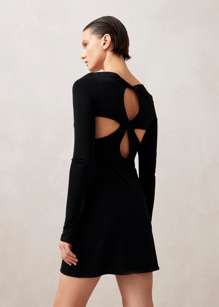 Astra Black Mini Dress - Black