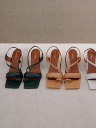 Asymmetric Strap Sandals