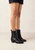 Austin Black Leather Ankle Boots - Black