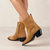 Austin Suede Tan Leather Ankle Boots