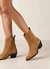 Austin Suede Tan Leather Ankle Boots