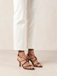 Belinda Brown Leather Sandals - Brown