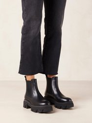Berenice Leather Ankle Boots - Black