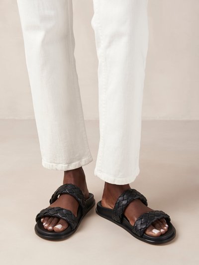 ALOHAS Calypso Braided Black Leather Sandals product