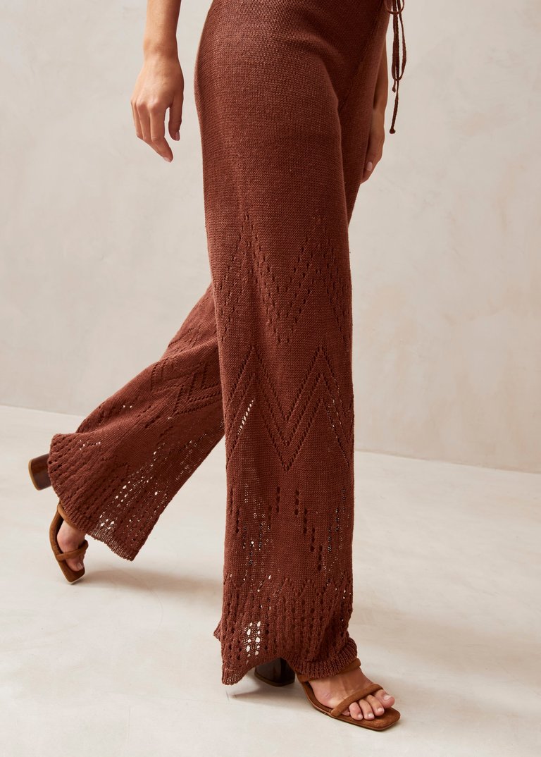 Capri Copper Tricot Pants