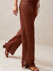 Capri Copper Tricot Pants