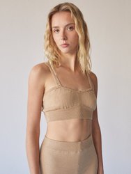 Charm Bra Knit Top Toasted Almond - Toasted Almond Beige