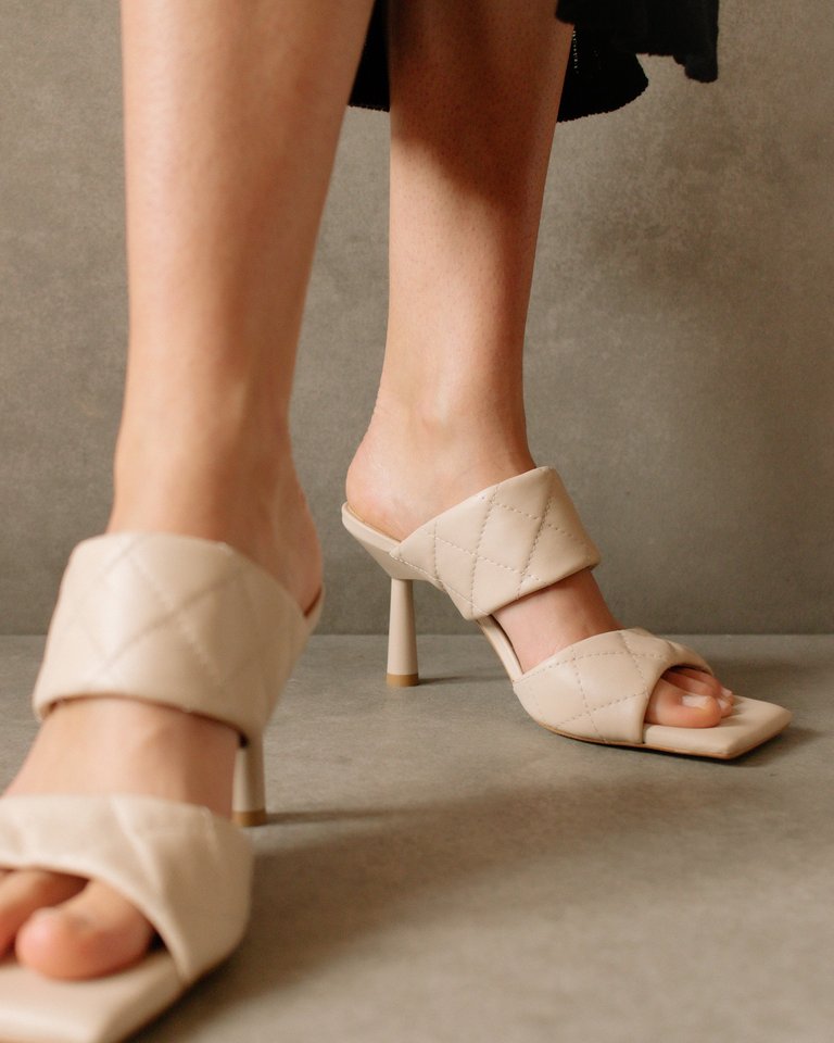 Conner Black Sandals - cream