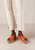 Crossed Platform Espadrille Sandals - Pomelo Orange