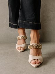 ALOHAS Cream Daisy Leather Sandals | Verishop