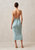 Delicate Aqua Tricot Midi Dress