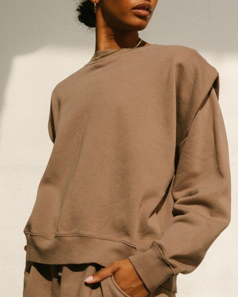 Doppio Sweatshirt - Nutmeg Brown