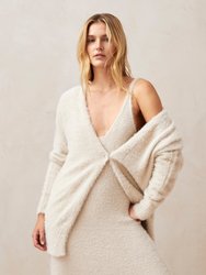 Dua Ecru Tricot Cardigan - Ecru