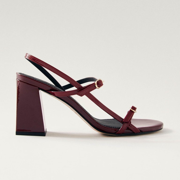 Elyn Onix Burgundy Leather Sandals - Onix Burgundy