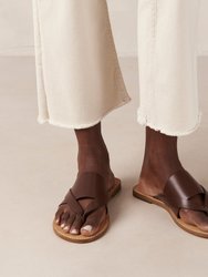 Eugene Brown Leather Sandals - Brown