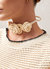 Fleur Tricot Cotton Necklace - Cream