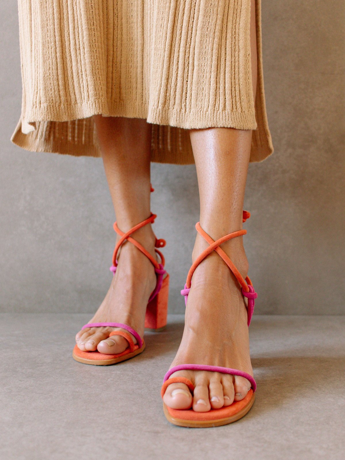 ALOHAS Magenta Orange Grace Sandals Verishop