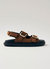 Harper Suede Leather Sandals - Brown