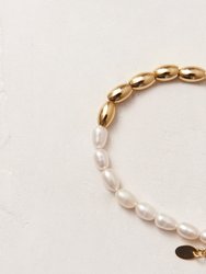 Heavens Pearl 18K Gold Plated Sterling Silver Bracelet