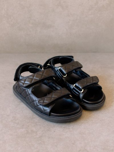 ALOHAS Hook-Loop Black Sandal product