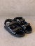 Hook-Loop Black Sandal - Black