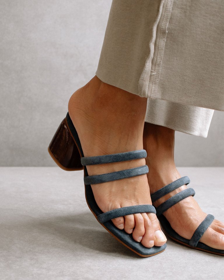 Indiana Black Leather Sandals