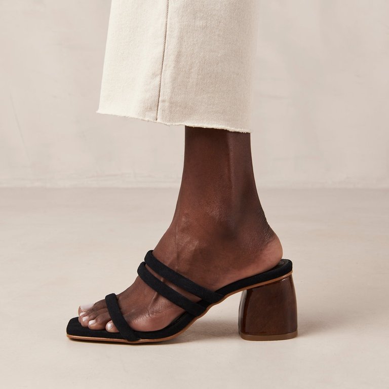 Indiana Black Leather Sandals