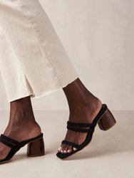 Indiana Black Leather Sandals