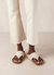 Ivy Cream Leather Sandals