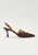 Joelle Brown Leather Pumps - Brown