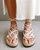 Jungle Stone & Beige Laced Up Sandal