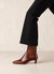 Kaleo Alli Brown Leather Ankle Boots - Alli Brown